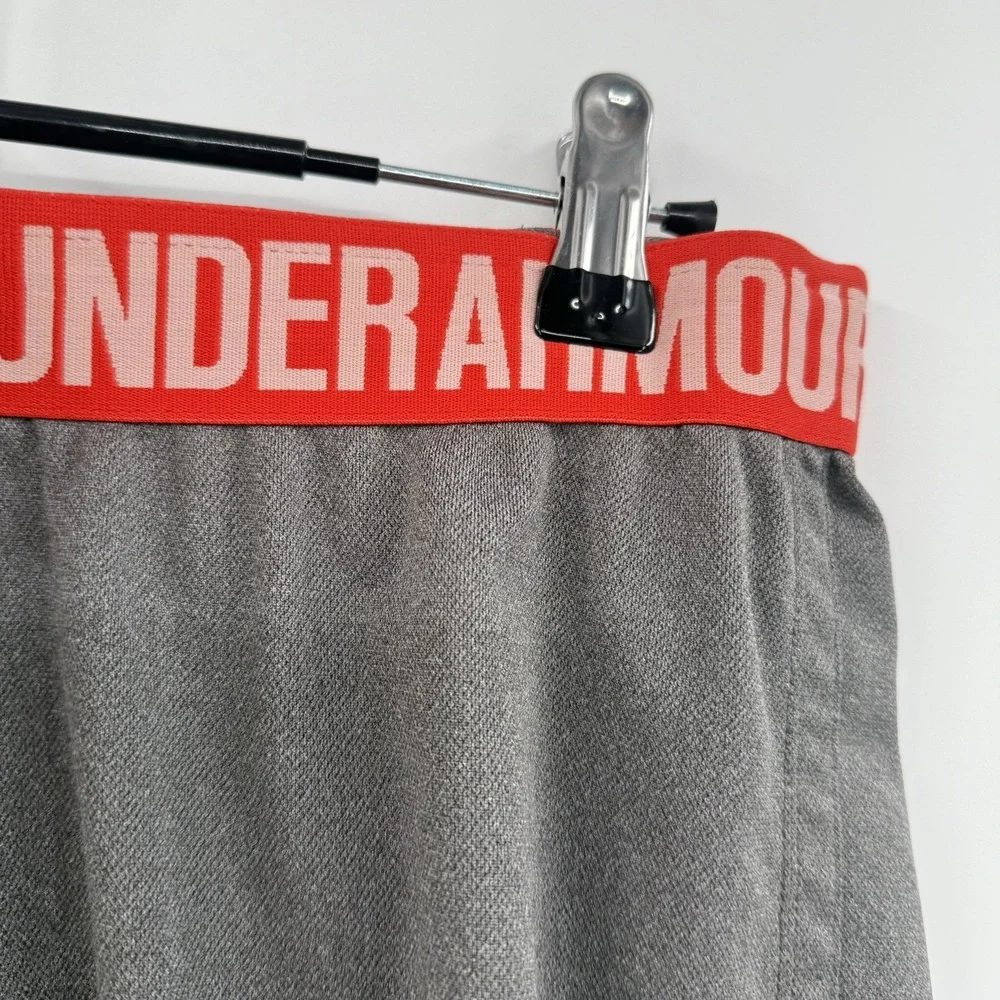Under‎ Armour Shorts Womens Small Loose Fit Gray Orange Running Activewear Gym
